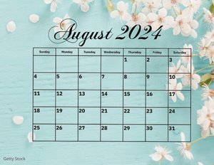 August Calendar