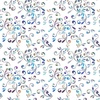 QT Fabrics Fantasia 108 Inch Wide Backing Fabric Floral Swirl White