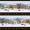 Henry Glass Hollyville Manor Border Stripe Black