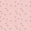 Lewis and Irene Fabrics Enchanted Feathers and Stars Gold Metallic Pink
