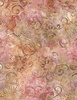 Wilmington Prints Oasis Batik Floral Swirls Pink/Orange