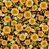 Studio E Fabrics Autumn Fields Sunflowers Black