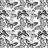 Blank Quilting Black Tie II 108 Inch Wide Backing Fabric Butterflies Black/White