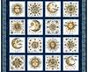 QT Fabrics Bohemian Sunrise Celestial Patches Block Panel