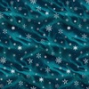 Blank Quilting Comfort and Joy Snowflakes Dark Aqua