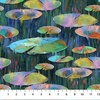 Northcott Lotus Lily Pads Dark Green/Multi