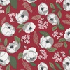 Moda Christmas Eve Christmas in Bloom Cranberry