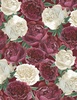Wilmington Prints Crimson Blooms Large Florals Red