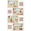 Clothworks Wine Tasting Placemat Panel Light Cream