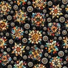 QT Fabrics Solstice Kaleidoscope Medallions Black