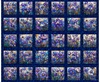 QT Fabrics Mosaic Blooms Stained Glass Floral Picture Panel Navy
