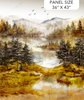Northcott Misty Morning Panel Ochre/Multi