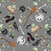 Studio E Fabrics Paranormal Parade Witchy Motifs Gray