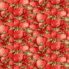 Henry Glass Strawberry Garden Packed Strawberries Red