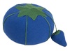 Dritz Tomato Pin Cushion with Emery Sharpener - BLUE