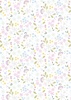 Lewis and Irene Fabrics Pressed Flowers Floral Ode White