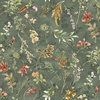 Hoffman Fabrics Harvest Bouquet Tossed Ferns and Flowers Earl Grey