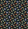 Michael Miller Fabrics Welcome to Our Lake Fish Navy