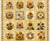 QT Fabrics Sunflower Serenade Sunflower Picture Patches Panel Maize