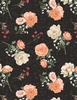 Wilmington Prints Peach Whispers Bouquet Toss Black