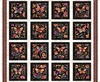 QT Fabrics Fluttering Garden Butterfly and Floral Picture Patches Panel Oatmeal