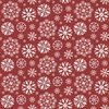 Riley Blake Designs Hello Winter Flannel Snowflakes Red