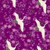 Andover Fabrics Hikari Cranes Purple