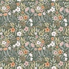 Windham Fabrics Petal and Purr Floral Garden Sage