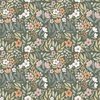 Windham Fabrics Petal and Purr Floral Garden Sage