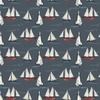Windham Fabrics Sea and Shore Sailboats Graphite