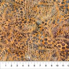 Northcott Banyan Batiks Color Me Banyan Botanical Leaves and Dots Cheese Sauce