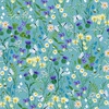 Clothworks Springtime Wildflowers Sky