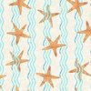 Andover Fabrics Reef Starfish Stripe Teal