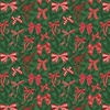 P&B Textiles Christmas Miniatures III Christmas Bows Dark Green