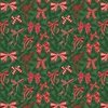 P&B Textiles Christmas Miniatures III Christmas Bows Dark Green