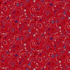 Henry Glass Liberty Hill Swirling Stars Red
