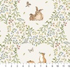 Northcott Woodland Heart Cream/Multi