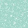 Maywood Studio Beautiful Basics Swirl Floral Aqua