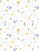 Wilmington Prints Bees and Blooms Words All Over White
