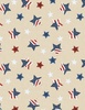 Wilmington Prints Stars of Valor Star Toss Cream