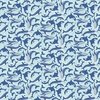 Andover Fabrics Deep Blue Sea Fins and Tails White