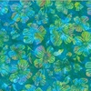 Hoffman Fabrics Glowing Bright Bali Batiks Daisy Blockprint Aquarium