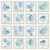 P&B Textiles Sea Whispers Panel Sea Life Blocks Multi