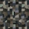 Studio E Fabric Snowy Days and Frosty Nights Blanket Stitch Patchwork Slate