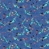 Andover Fabrics Deep Blue Sea Divers Dark Blue