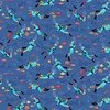 Andover Fabrics Deep Blue Sea Divers Dark Blue