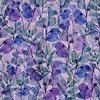 Blank Quilting Gypsy Flutter Tonal Leaves Purple