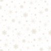 P&B Textiles Believe Snowflake Allover White/Cream