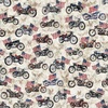 QT Fabrics Stars, Stripes, and Steel Motorcycles and American Flags Birch