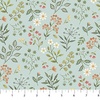 Northcott Woodland Heart Floral Blue/Multi